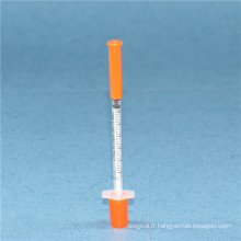 Seringue jetable d&#39;insuline de 0.3ml (CE et OIN)